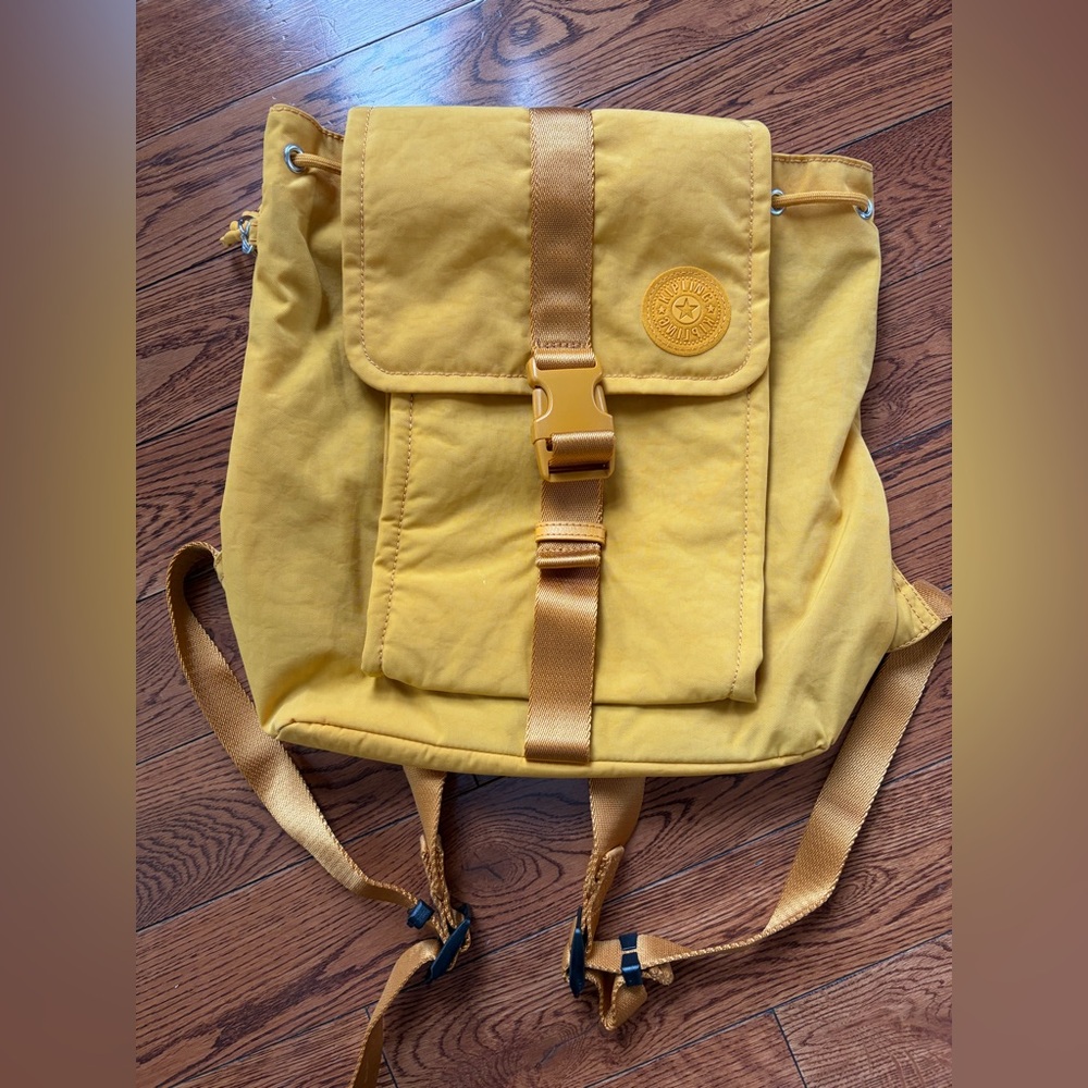 Kipling-Mustard Yellow Backpack - used only once, perfect conditions